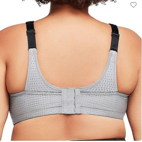 NEW GLAMORISE Sport Bra Size 44DD Grey/Black NWOT - Picture 4 of 15